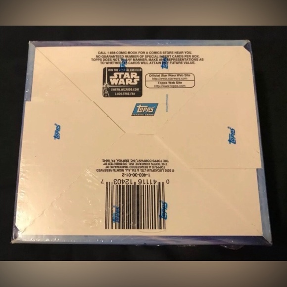 Vintage TOPPS Star Wars Attack Of The Clones Movie Cards Box Kenner Comic Lucas - Picture 4 of 4